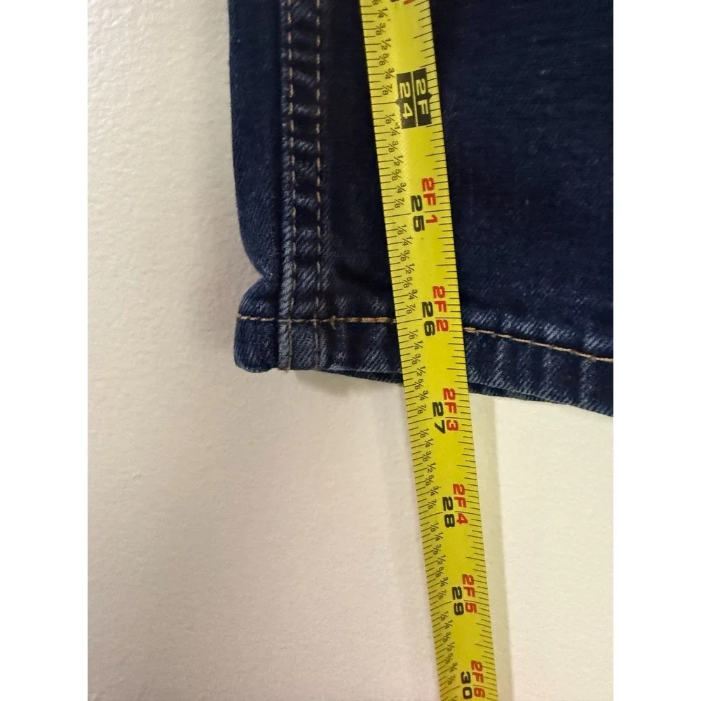 Levi's 502 Tapered Leg Jeans Dark Wash Denim Casual Mens 30x27 (32x30) Blue